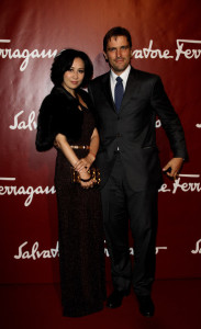James Ferragamo và nữ diễn viên Lưu Gia Linh. Nguồn: zimbio.com