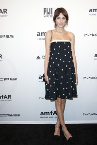 Alexa Chung attends the amfAR New York Gala to kick off Fall 2013 Fashion Week in New York