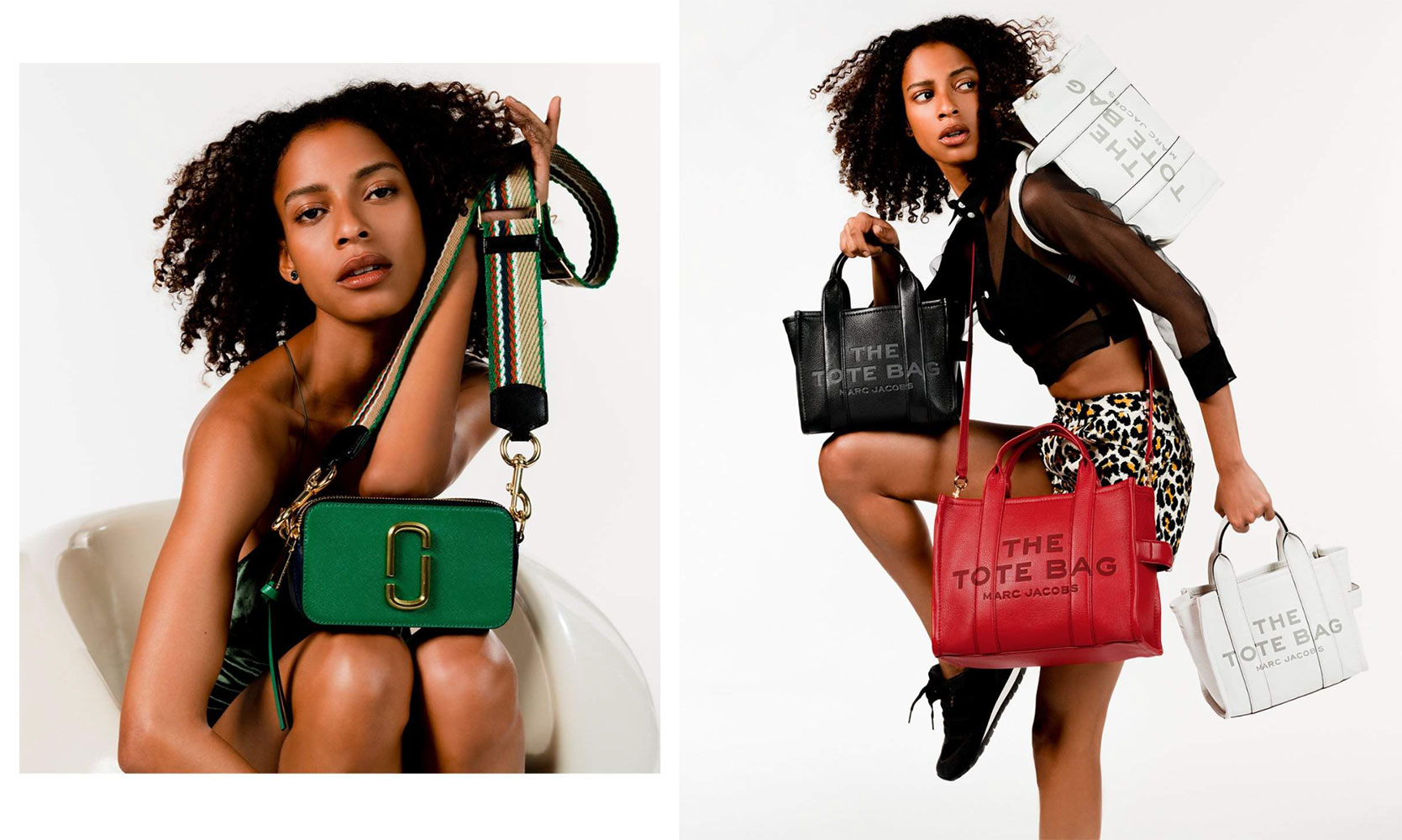 The Snapshot (trái) và Tote (phải), hai mẫu It Bag giá mềm của thương hiệu The Marc Jacobs