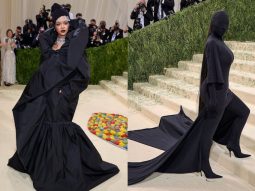 Rihanna, Kim Kardashian chọn đầm Balenciaga đen bí ẩn cho Met Gala 2021