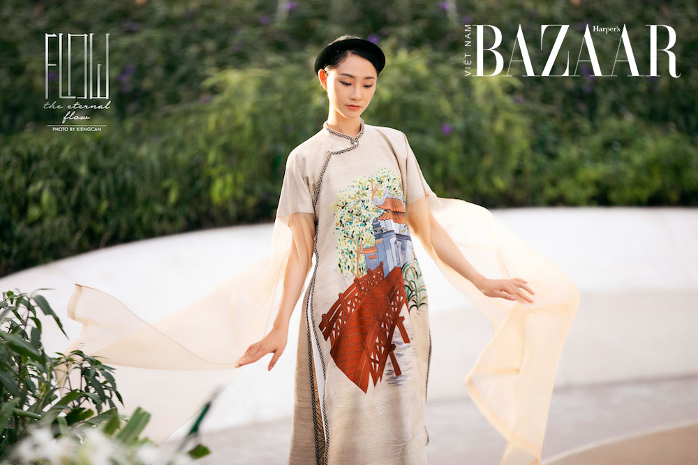 NTK Vũ Việt Hà mang áo dài lụa tơ tằm Việt đến World Expo 2020 Dubai